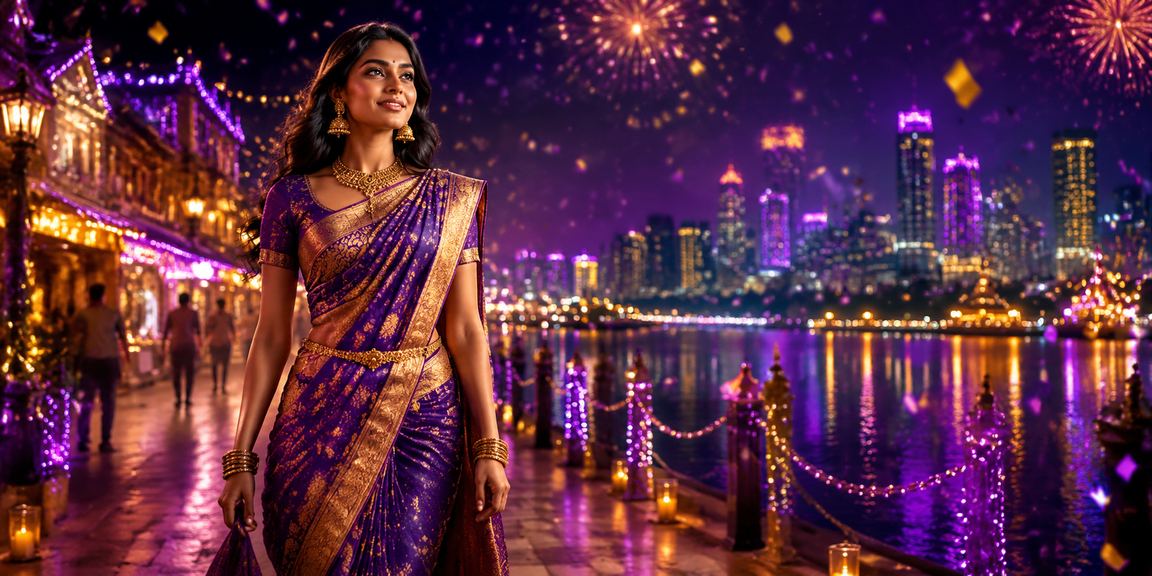 Night market with casino nightlife atmosphere in India